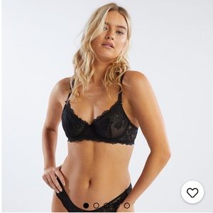 2/$30 💞 Savage x Fenty Unlined Bra 34DD - Black